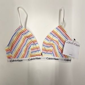 Calvin Klein triangle bra.